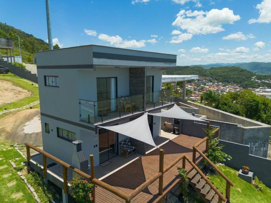 Casa Mirante Do Sol-Vista Exuberante Com Spa Governador Celso Ramos Kültér fotó
