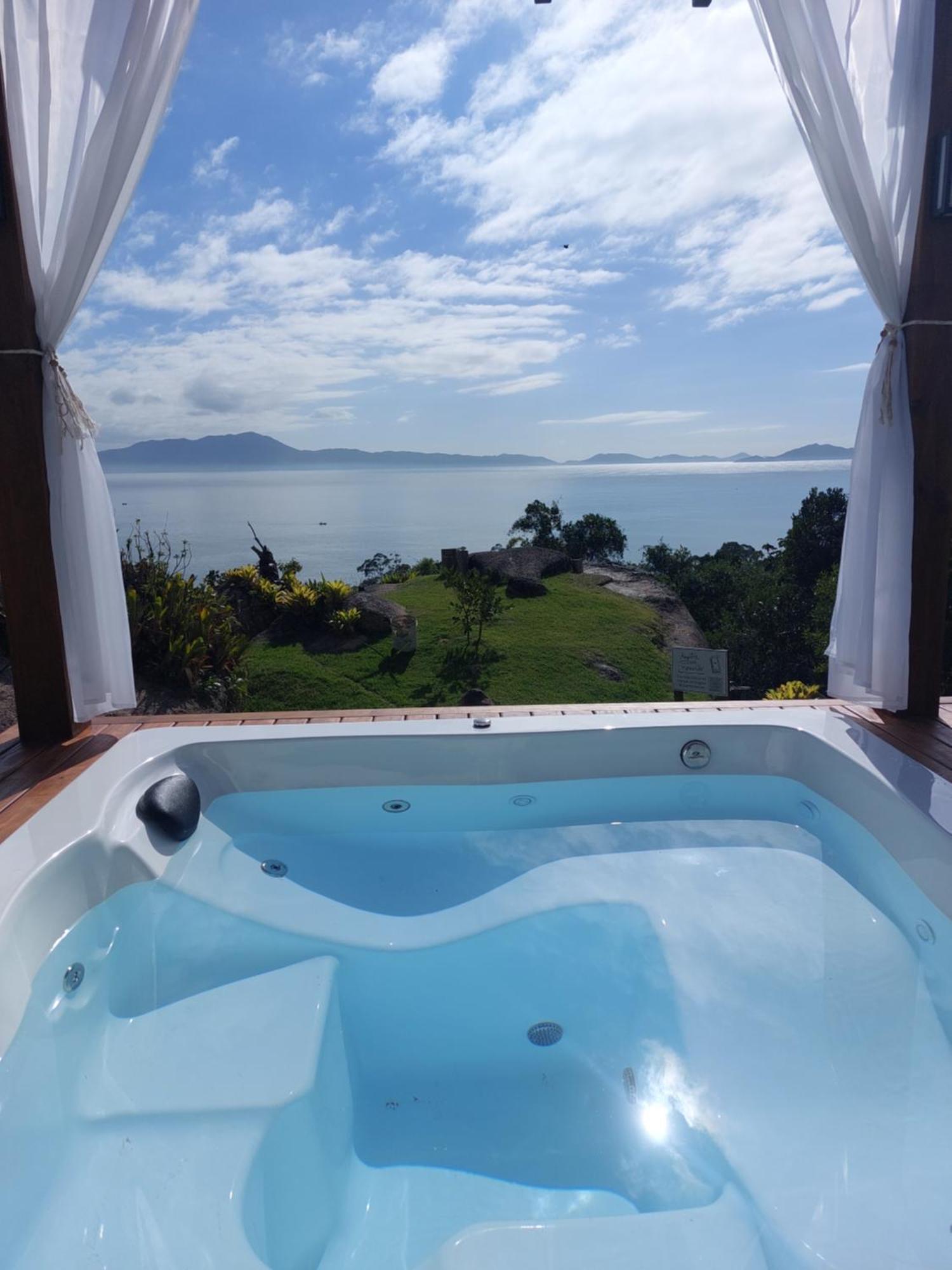 Casa Mirante Do Sol-Vista Exuberante Com Spa Governador Celso Ramos Kültér fotó