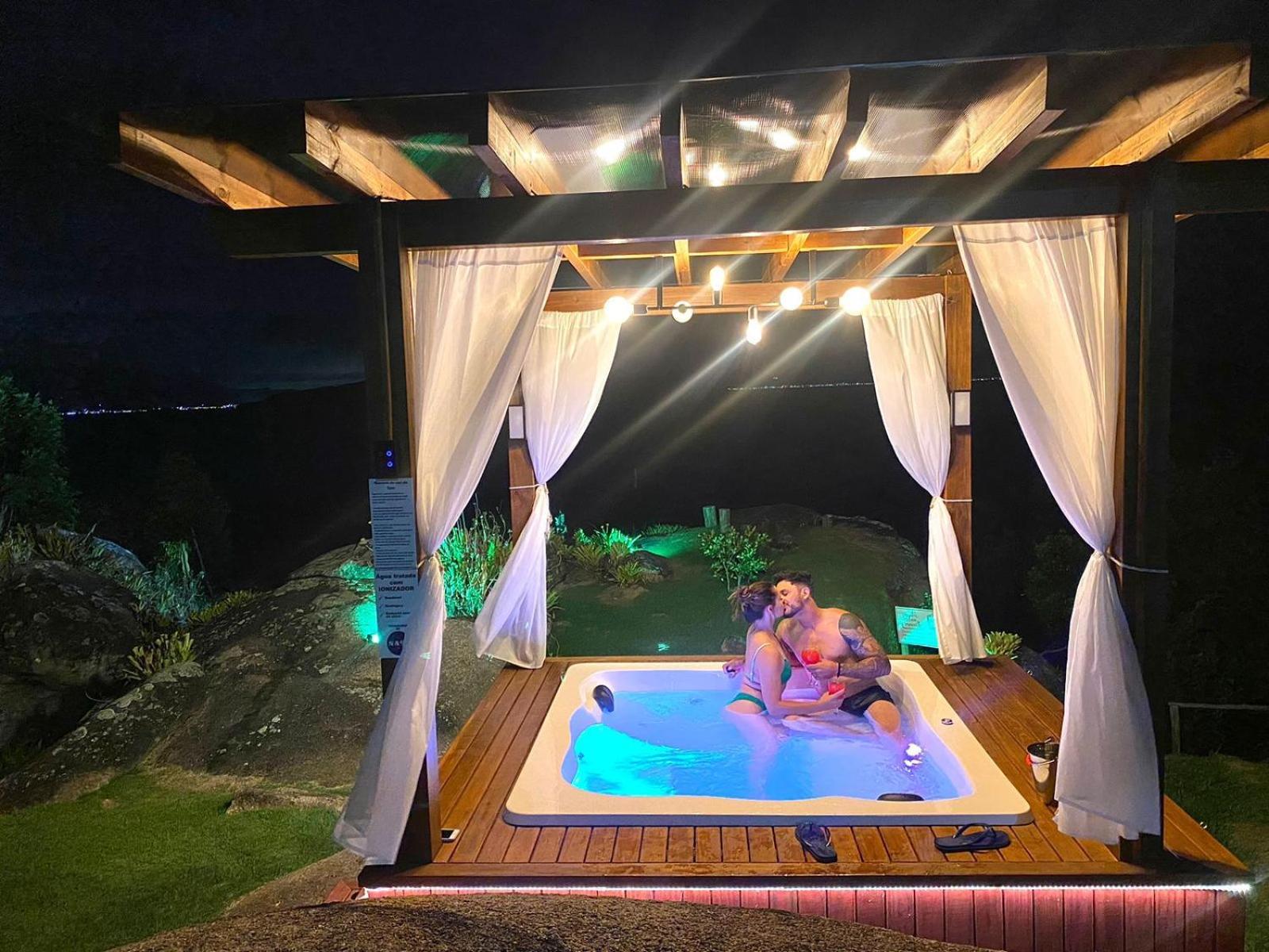 Casa Mirante Do Sol-Vista Exuberante Com Spa Governador Celso Ramos Kültér fotó